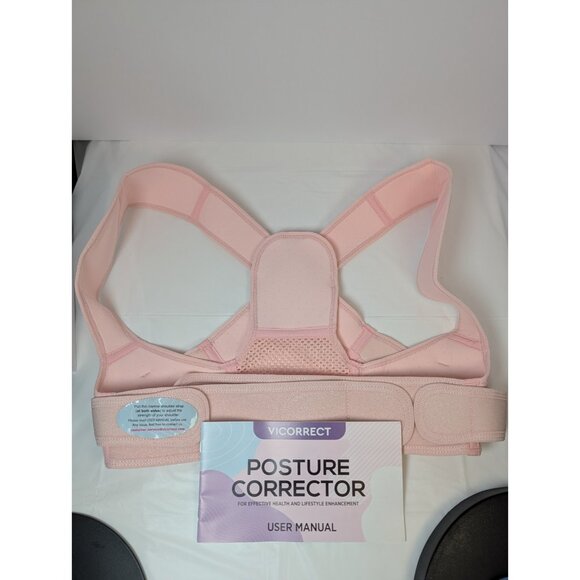 Vicorrect Posture Corrector for Women & Men | Adjustable Upper Back Brace S/M - Picture 2 of 8